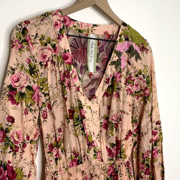 Aratta Silent Journey Softness Antique Rose Maxi Dress Womens Pink Medium - Picture 8 of 16